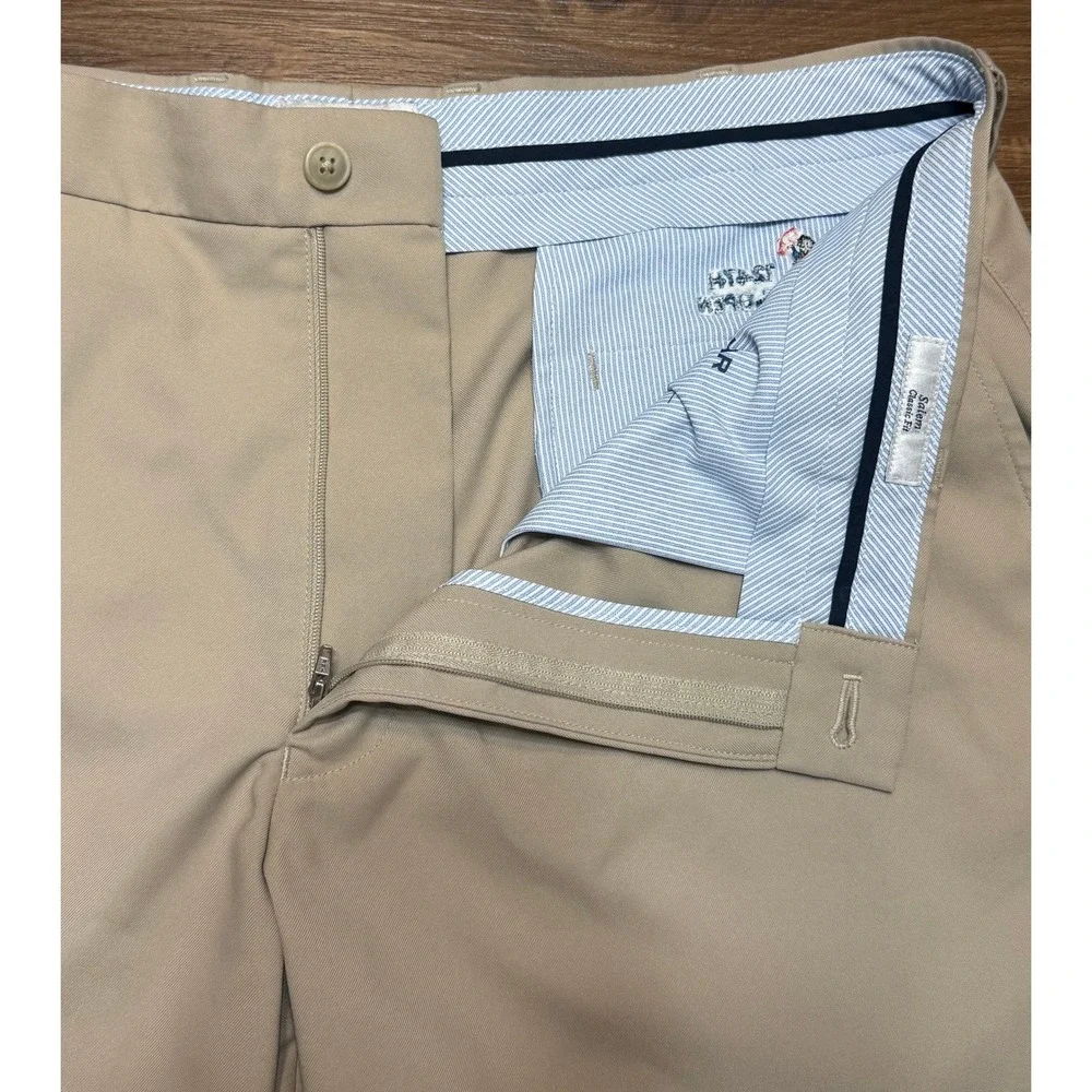 Peter Millar Salem Classic Performance Golf Shorts 124th U.S Open Khaki Sz 36